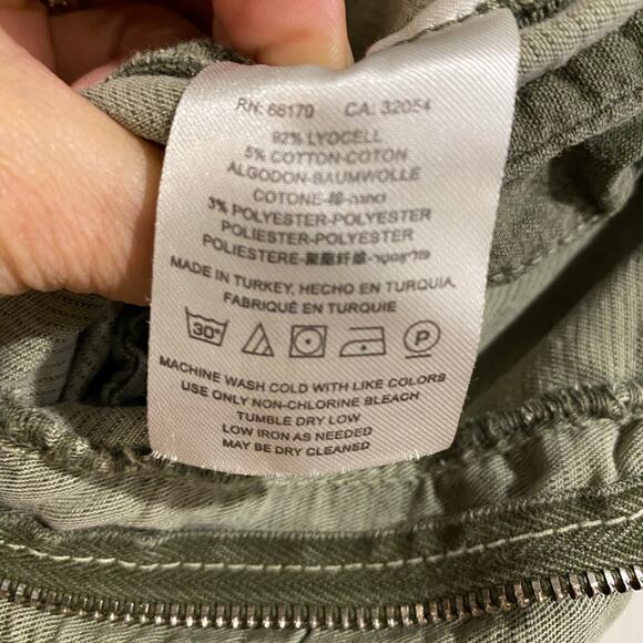 By Anthropologie Green Blythe Wide Leg Crop Pants Sz 8 - Picture 10 of 16